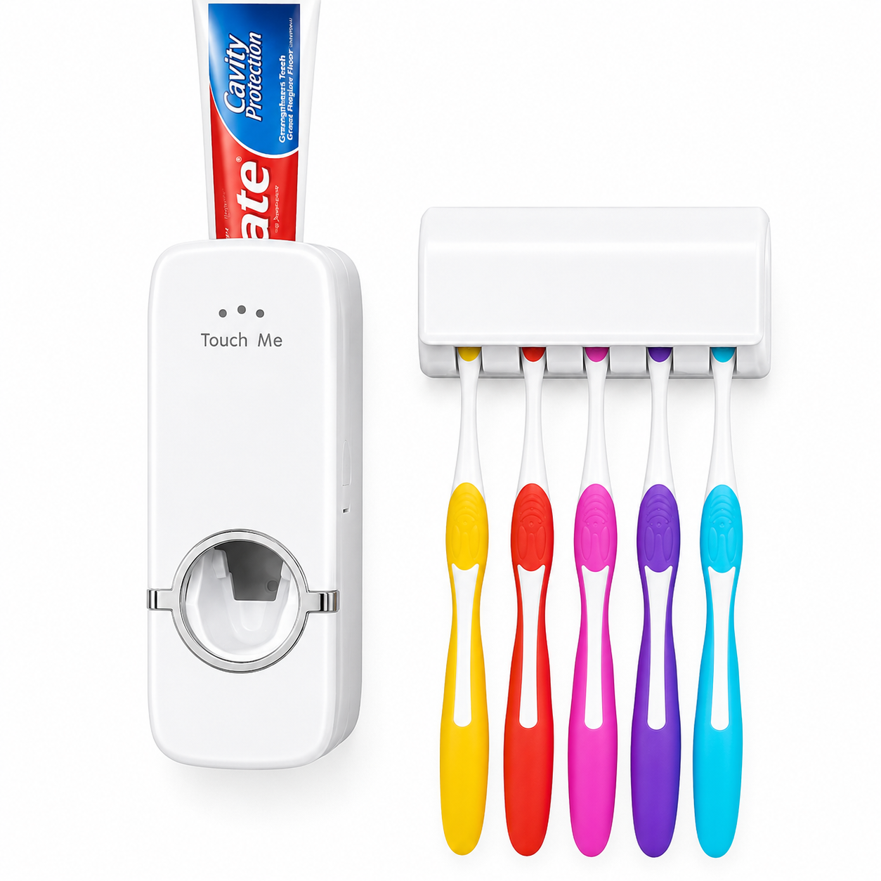 Wall Mounted Toothpaste Dispenser and Toothbrush Holder - Image 4