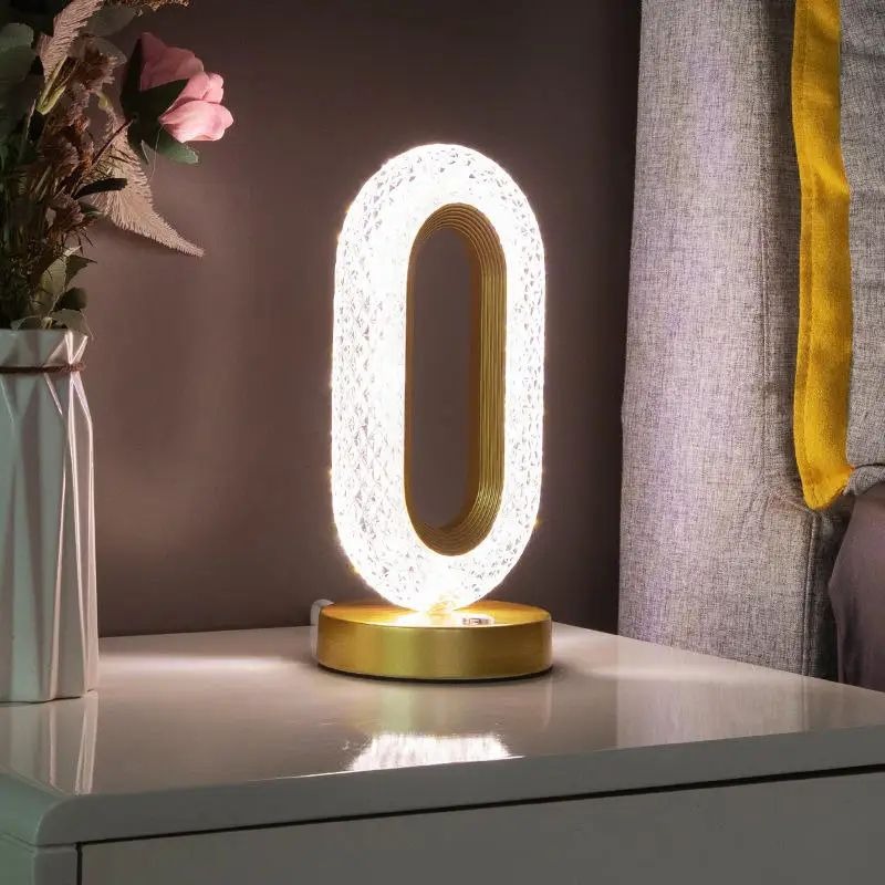 Modern Iron Crystal Table Lamp - Image 8