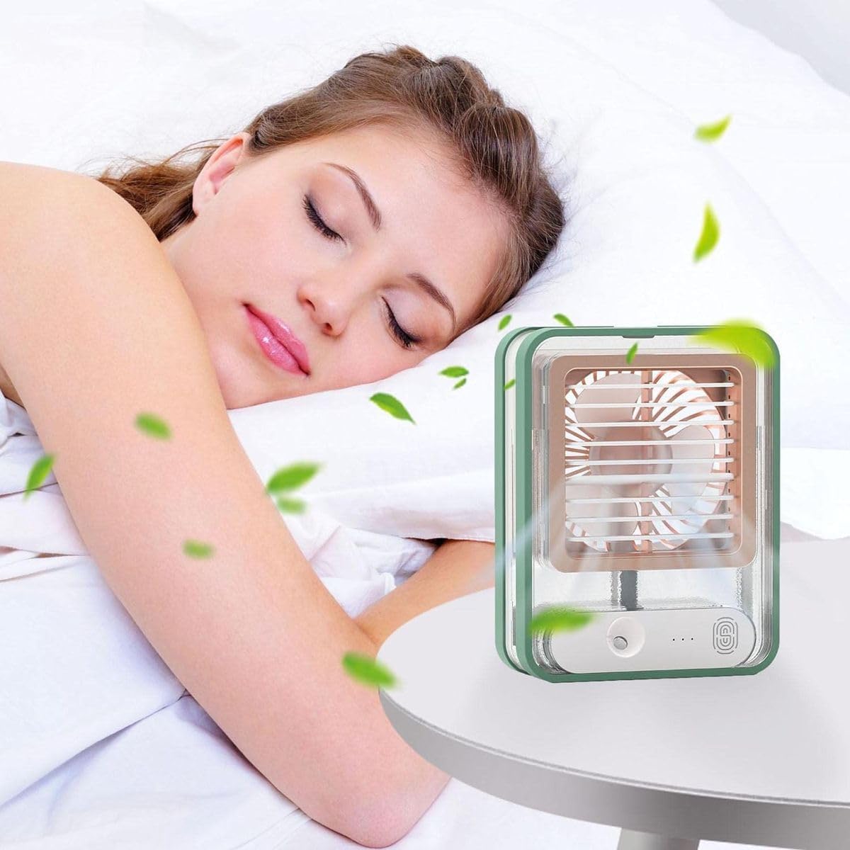 Portable Misting Desk Fan with LED Night Light - Image 6