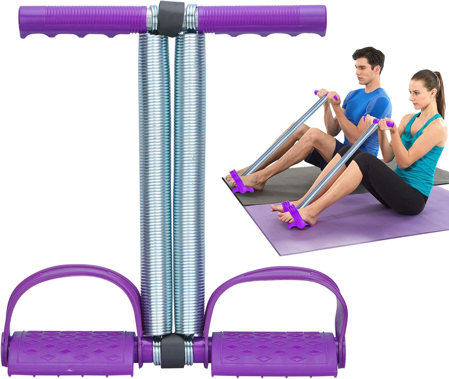 Elastic Sit-Up Pull Rope with Dual Spring Tension - Image 2