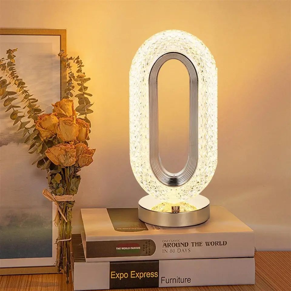 Modern Iron Crystal Table Lamp - Image 5