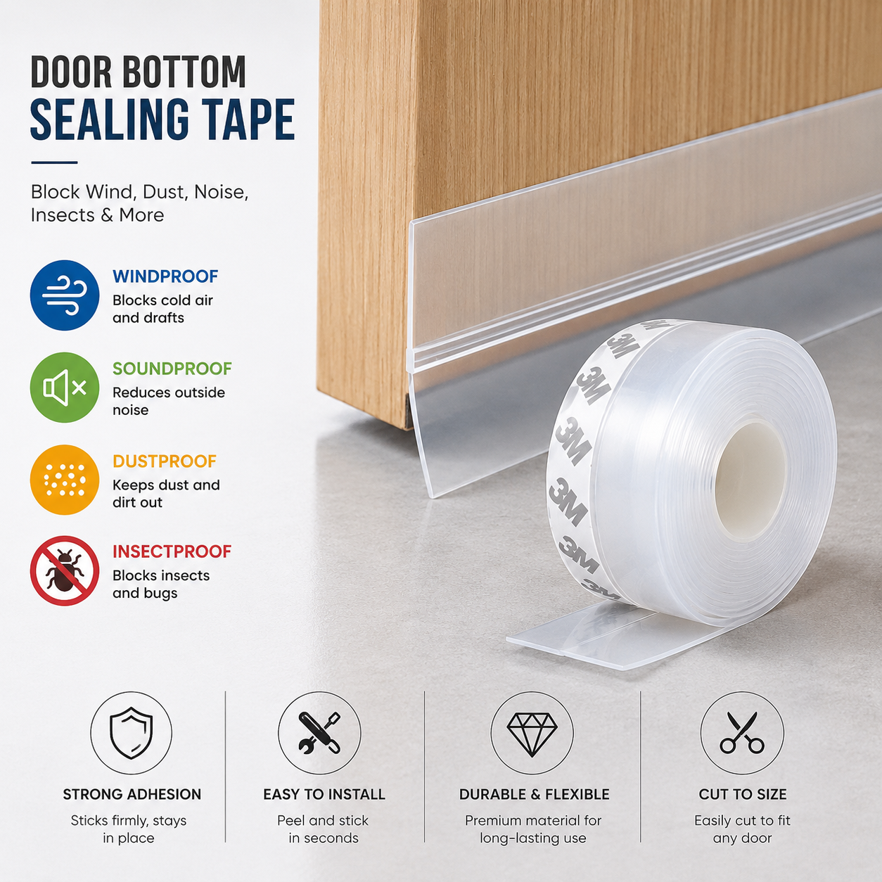 Door Seal Tape for Doors & Windows - Image 2