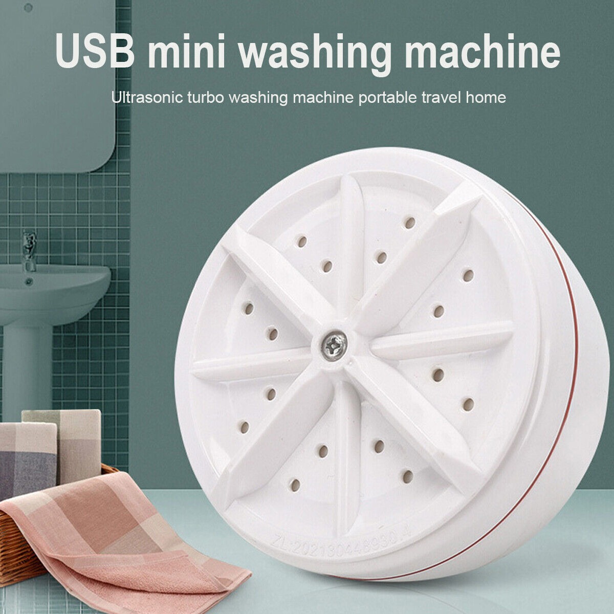 Portable Mini Turbo Washing Machine with USB Power - Image 4