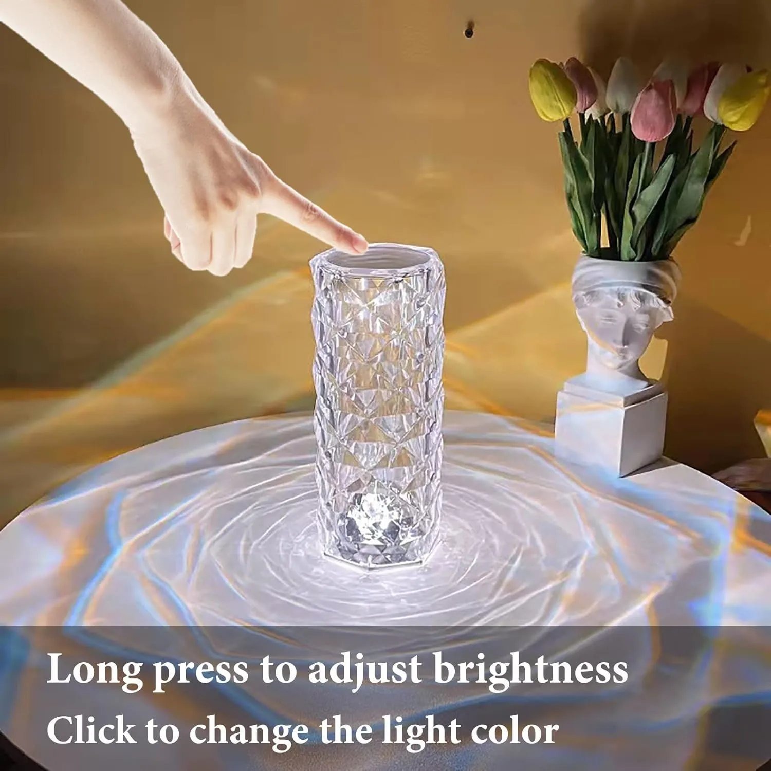 Crystal LED Table Lamp with Touch Control - Image 5