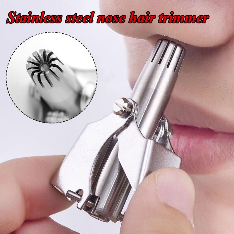 Stainless Steel Manual Nose & Ear Hair Trimmer - Image 3