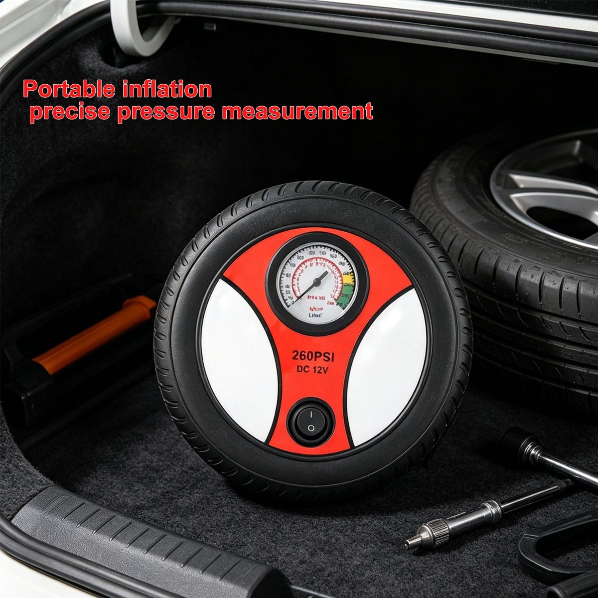 Portable 260 PSI DC 12V Electric Air Compressor Tire Inflator for Car - Image 10