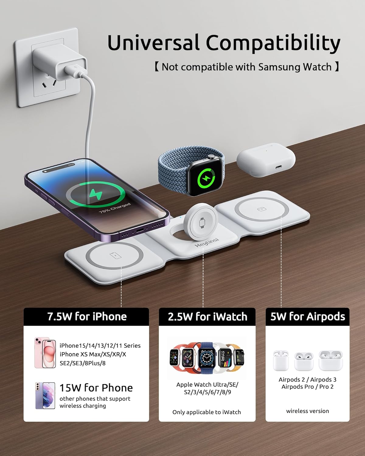 3-in-1 Wireless Charging Station with Magnetic Stand - Image 6
