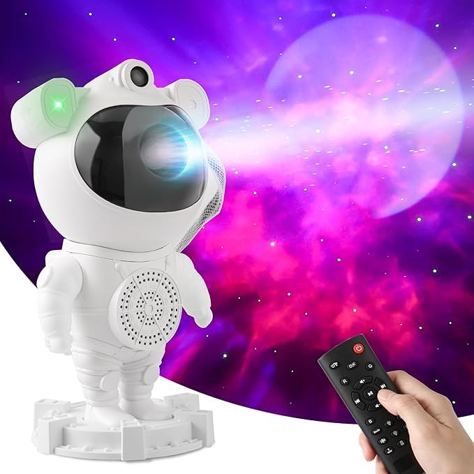 Astronaut Galaxy Star Projector Night Light with Bluetooth Speaker - Image 2