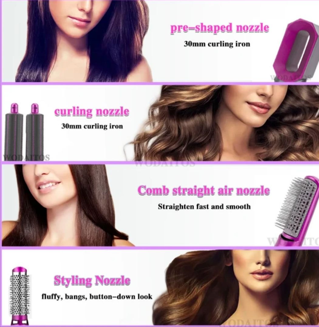 5-in-1 Hair Styler and Dryer Brush Set - Image 4