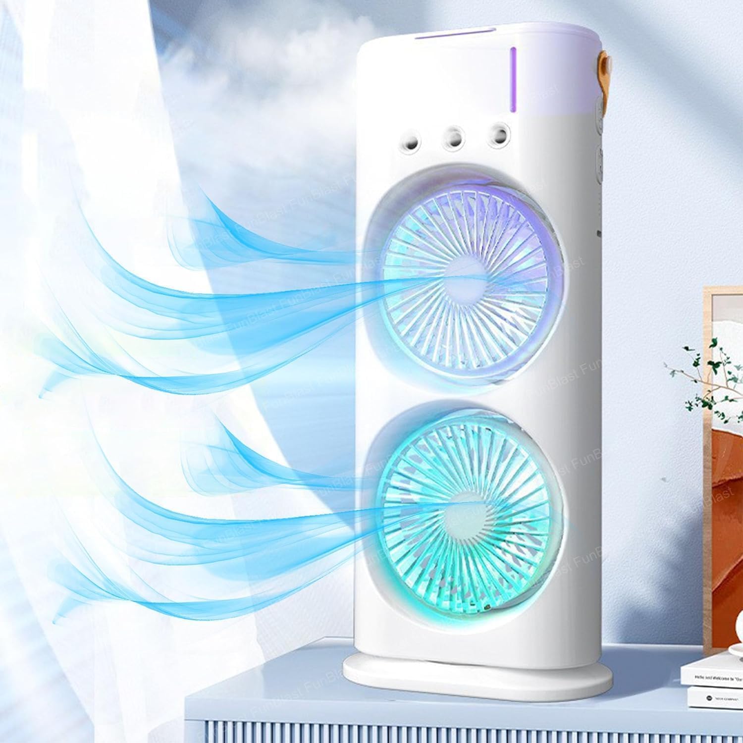 Portable Air Cooler Mini Fan with 3 Mist Spray Modes - Image 9