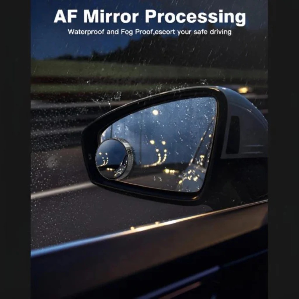 Car Blind Spot Mirror Set, 2 Pcs Round Original Glass Convex Mirrors - Image 4