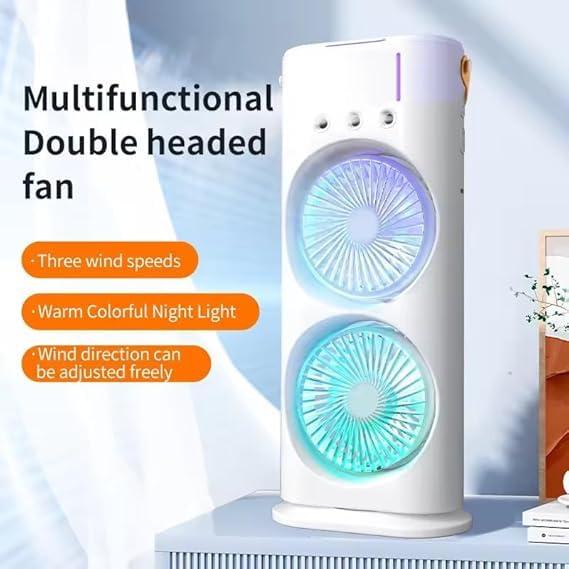 Portable Air Cooler Mini Fan with 3 Mist Spray Modes - Image 4