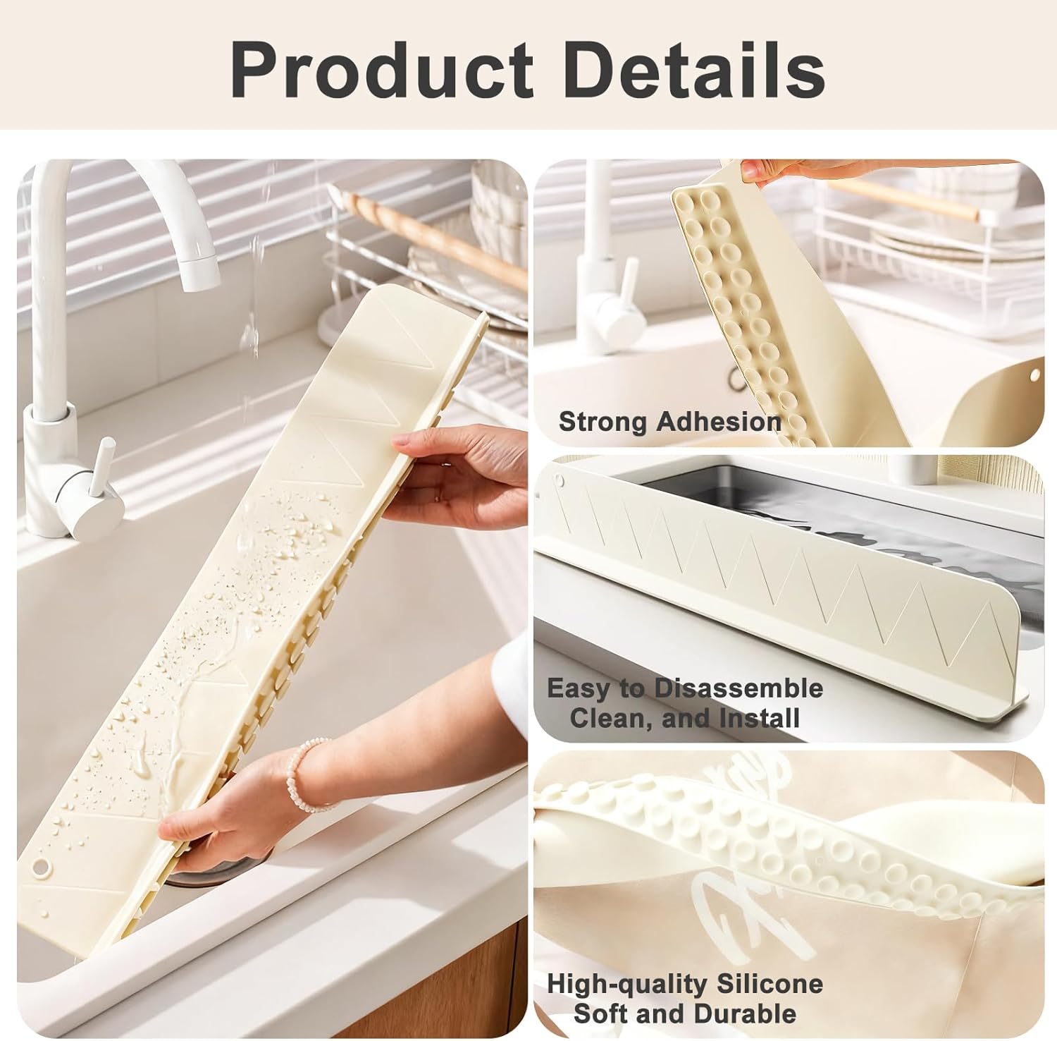 Silicone Sink Splash Guard Set - Image 4