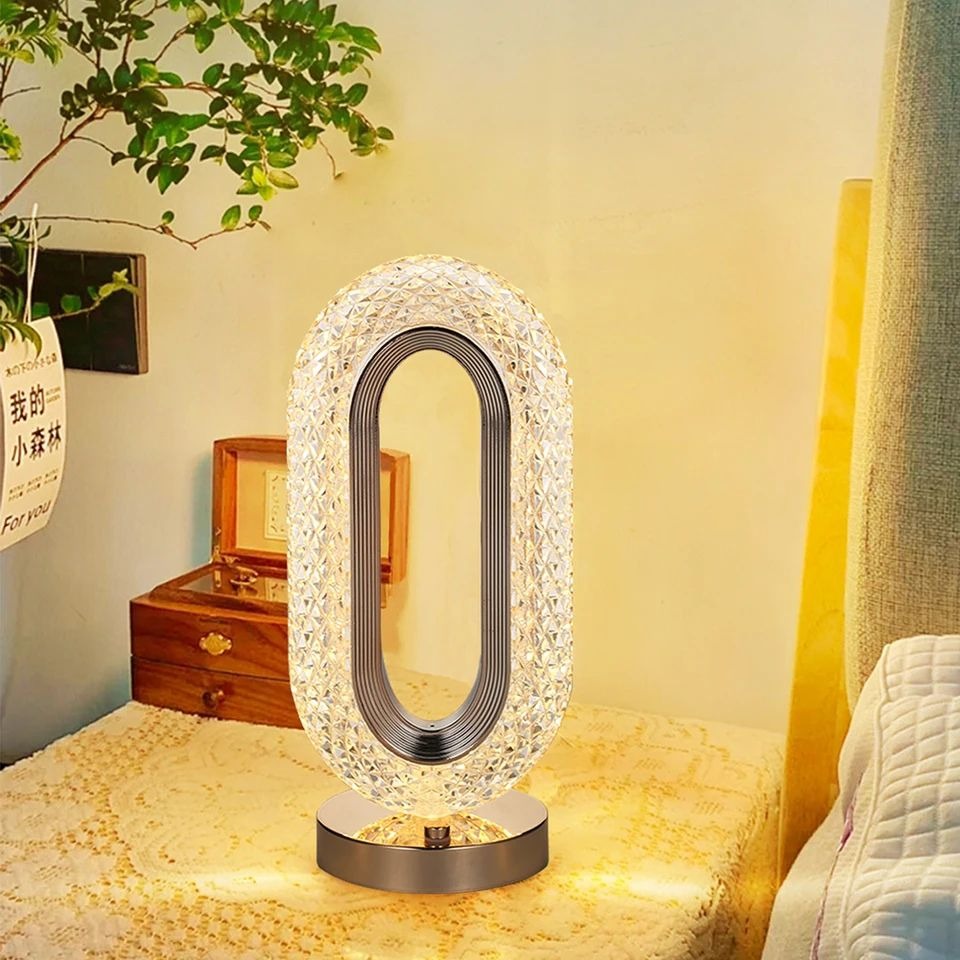 Modern Iron Crystal Table Lamp - Image 6