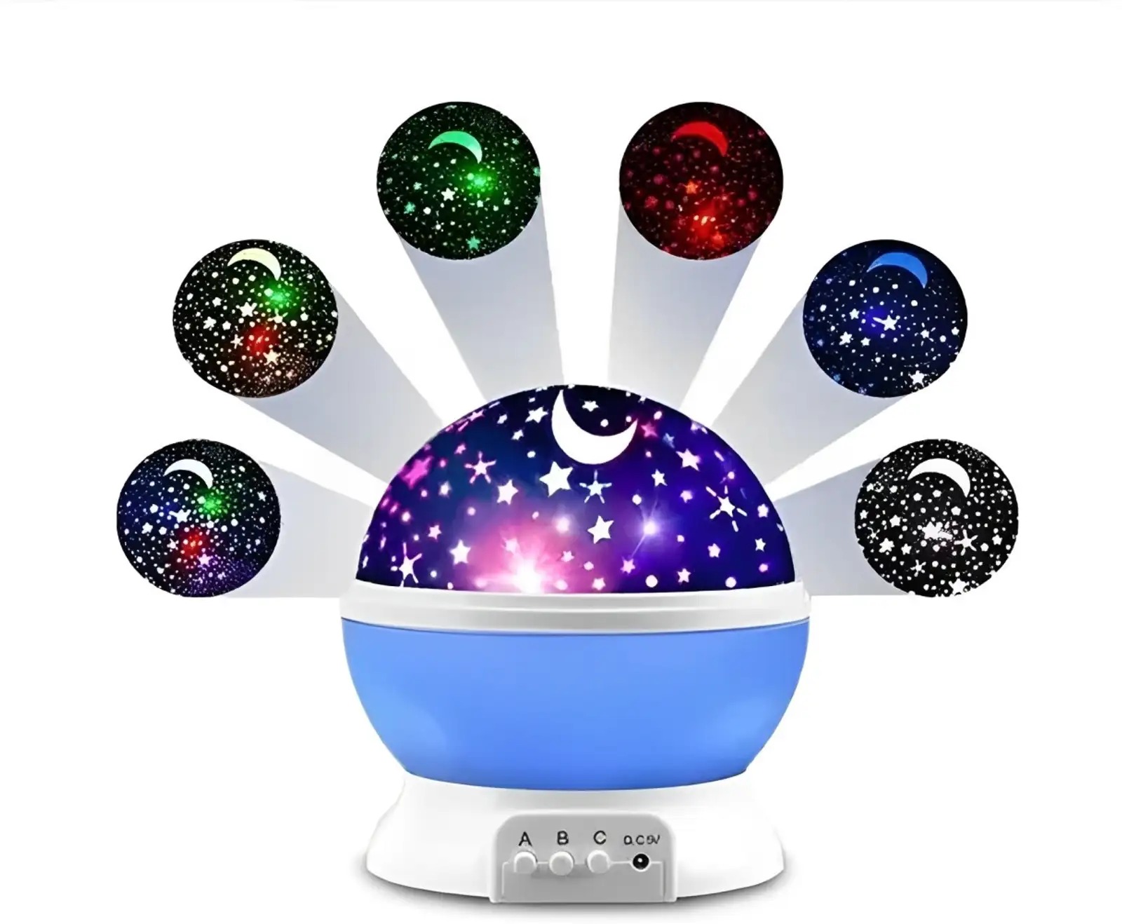 LED Galaxy Moon Lamp Starry Sky Rotating Projection - Image 4