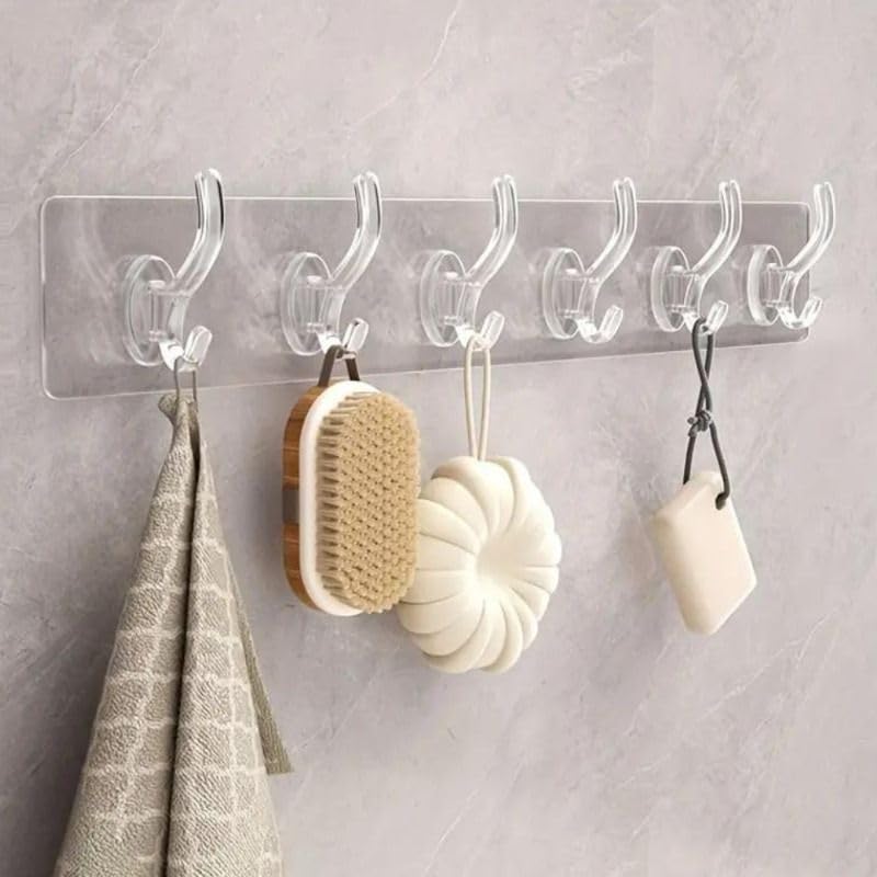 Self-Adhesive Wall Hanger with 6 Hooks - Image 6