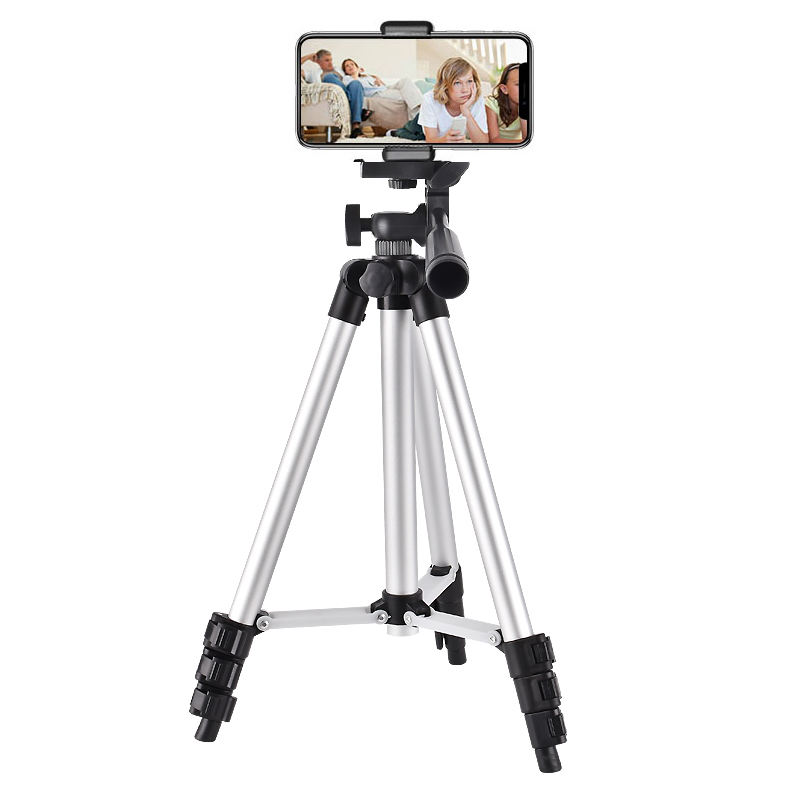 Lightweight Adjustable Tripod Stand with Universal Phone Holder - Image 2