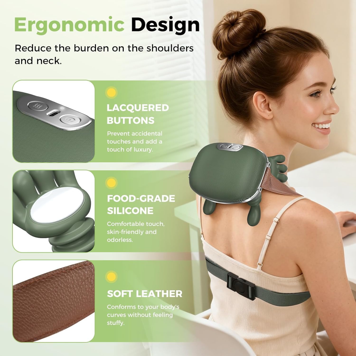 Wireless Neck and Shoulder Massager with Heat - Image 7