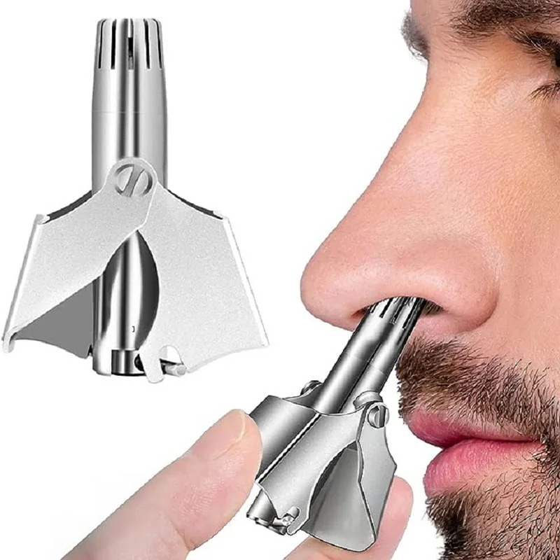 Stainless Steel Manual Nose & Ear Hair Trimmer - Image 2