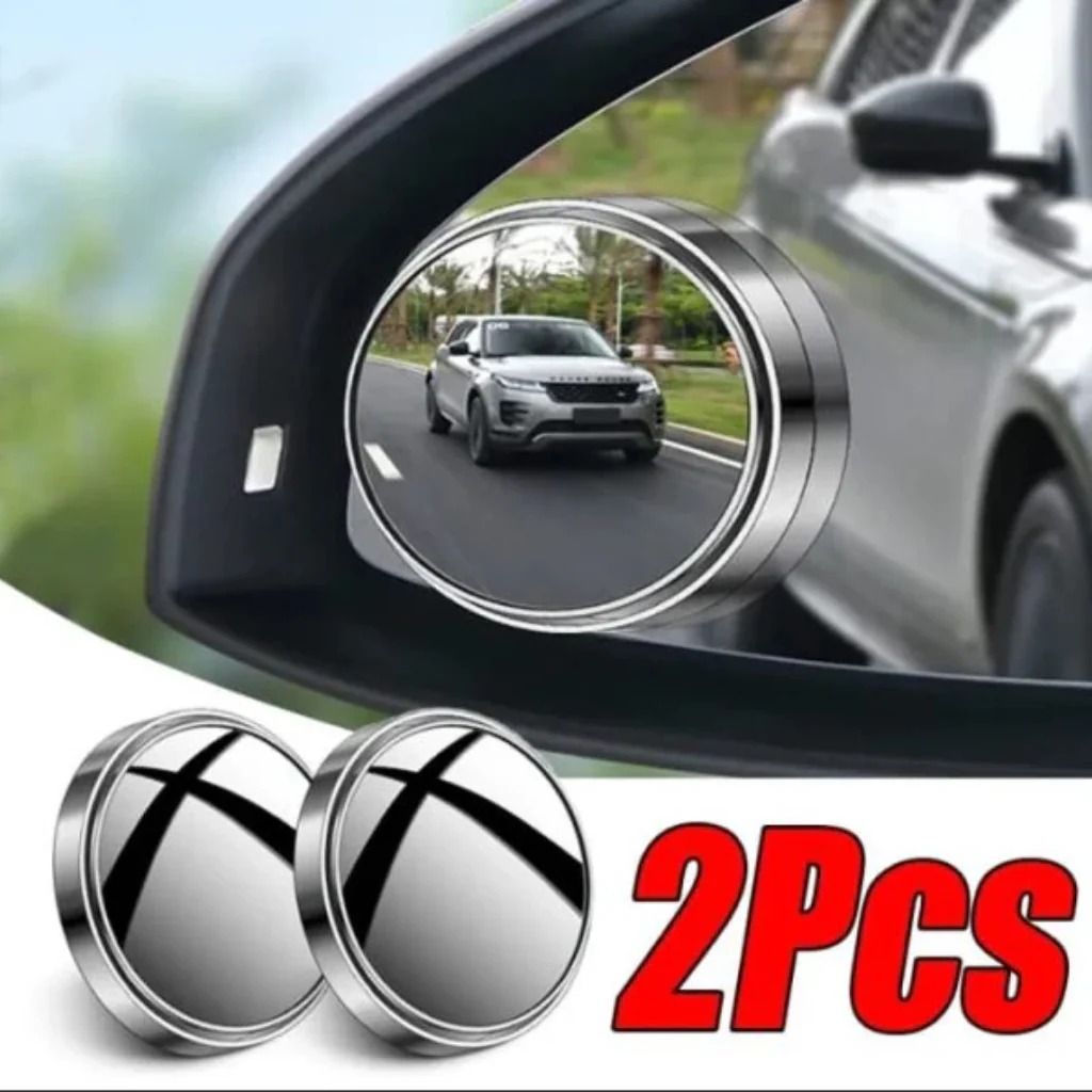 Car Blind Spot Mirror Set, 2 Pcs Round Original Glass Convex Mirrors - Image 7