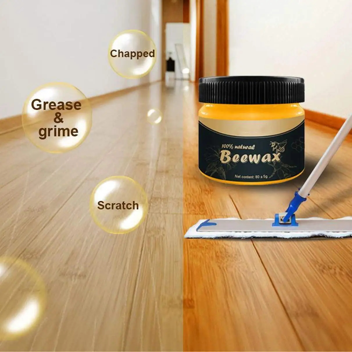 Natural Beeswax Wood Polish & Conditioner for Furniture - Image 5