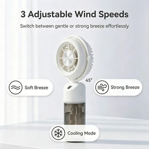 Portable Misting Handheld Fan with Water Spray - Image 5