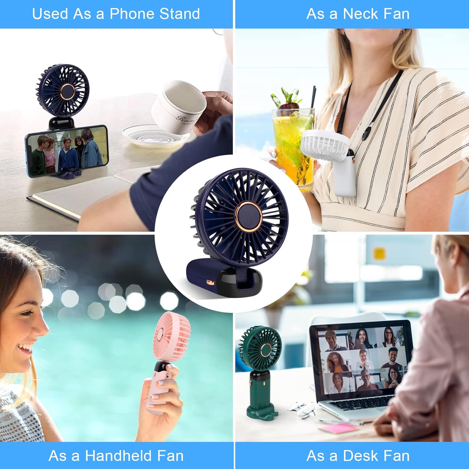 Portable Handheld Fan with 4000mAh Rechargeable Battery - Image 8