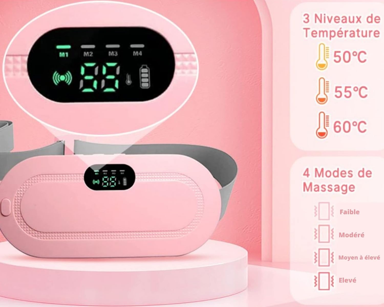 Portable Cordless Heating Pad Waist Belt - Image 6