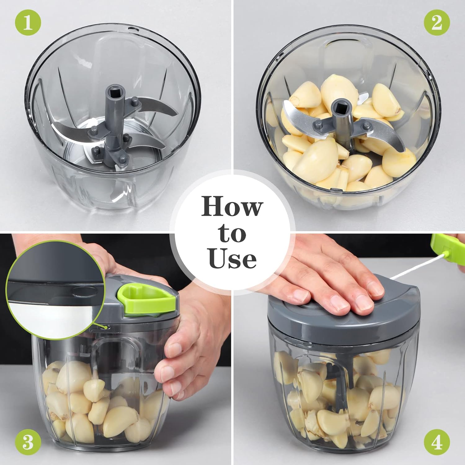900ml Manual Food Chopper - Image 7
