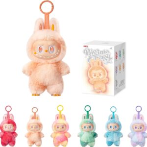 Labubu Doll Mystery Plush Collectible Blind Box Toy with Hanging Loop