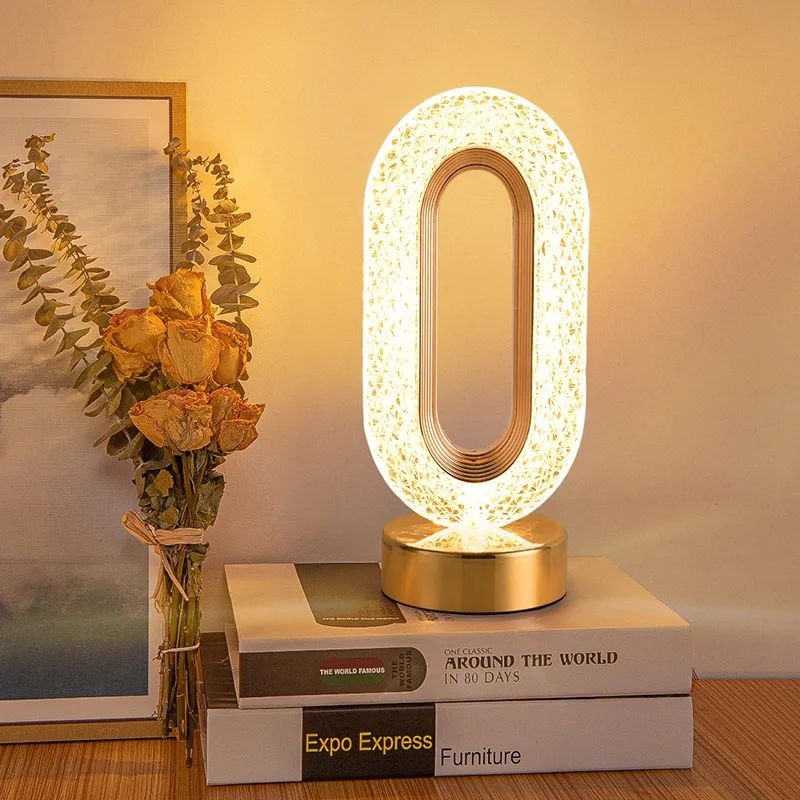 Modern Iron Crystal Table Lamp - Image 9