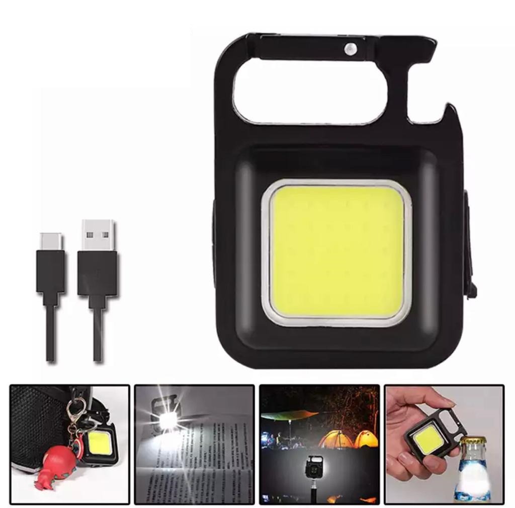 COB LED Rechargeable Keychain Flashlight 800 Lumens - Image 8