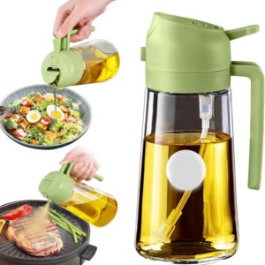 2-in-1 Oil Dispenser & Sprayer Bottle for Kitchen
