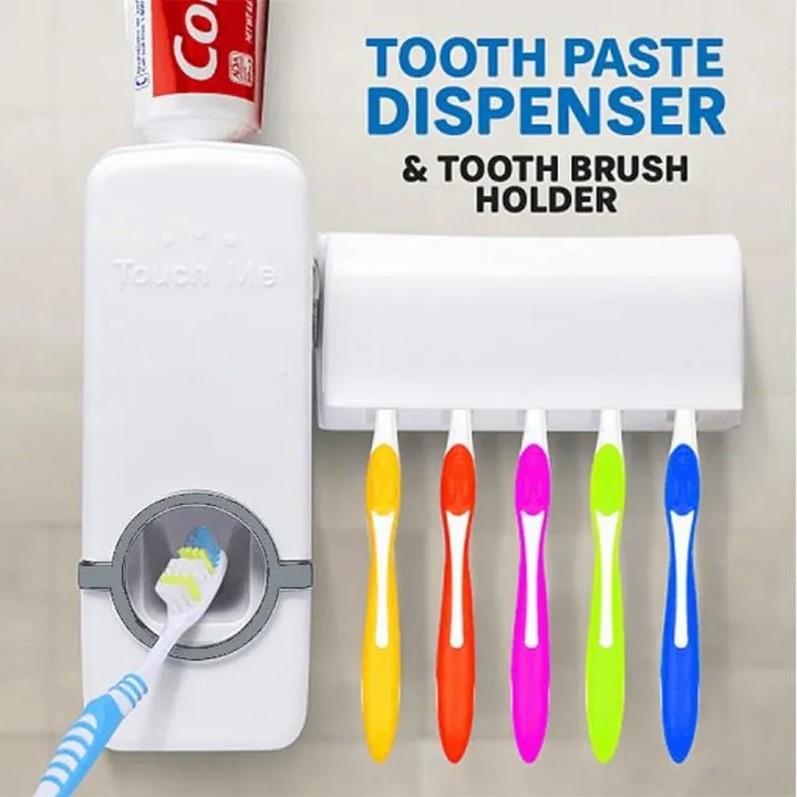 Wall Mounted Toothpaste Dispenser and Toothbrush Holder - Image 5