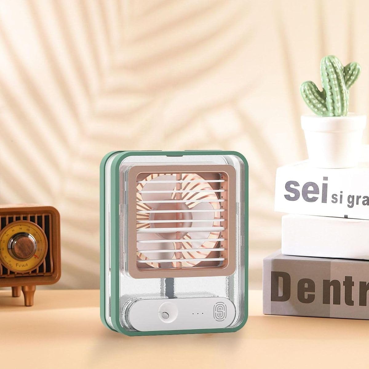 Portable Misting Desk Fan with LED Night Light - Image 7