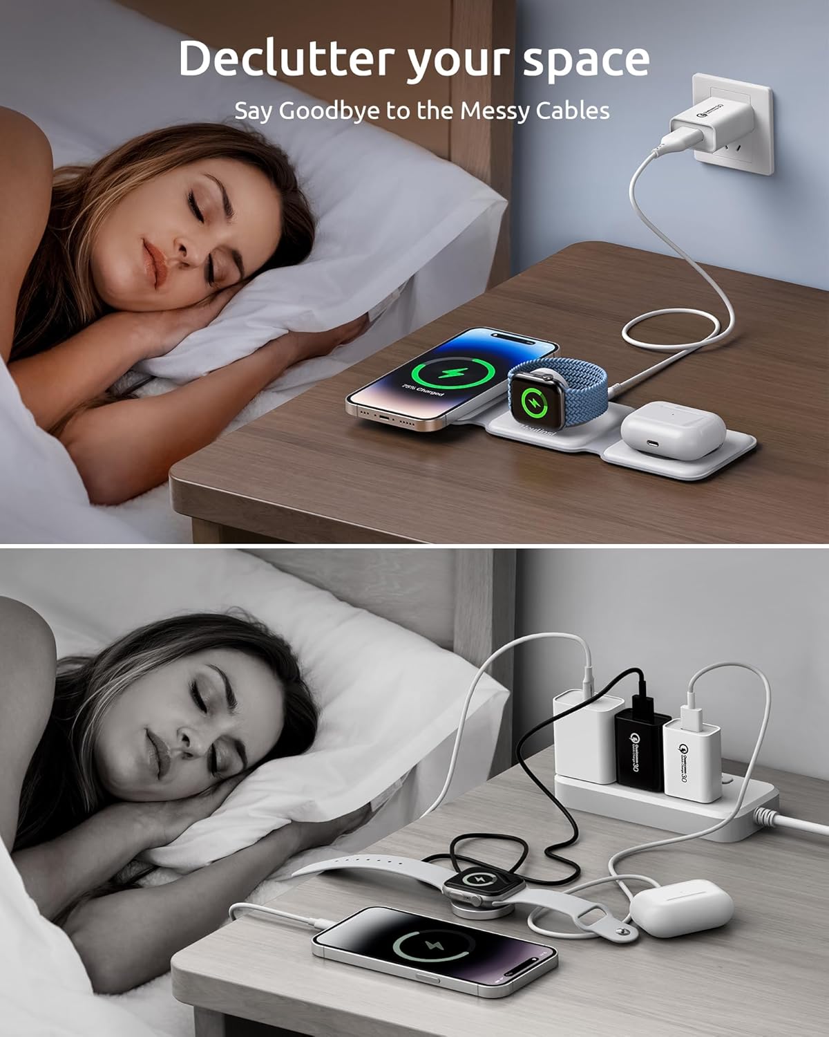 3-in-1 Wireless Charging Station with Magnetic Stand - Image 3