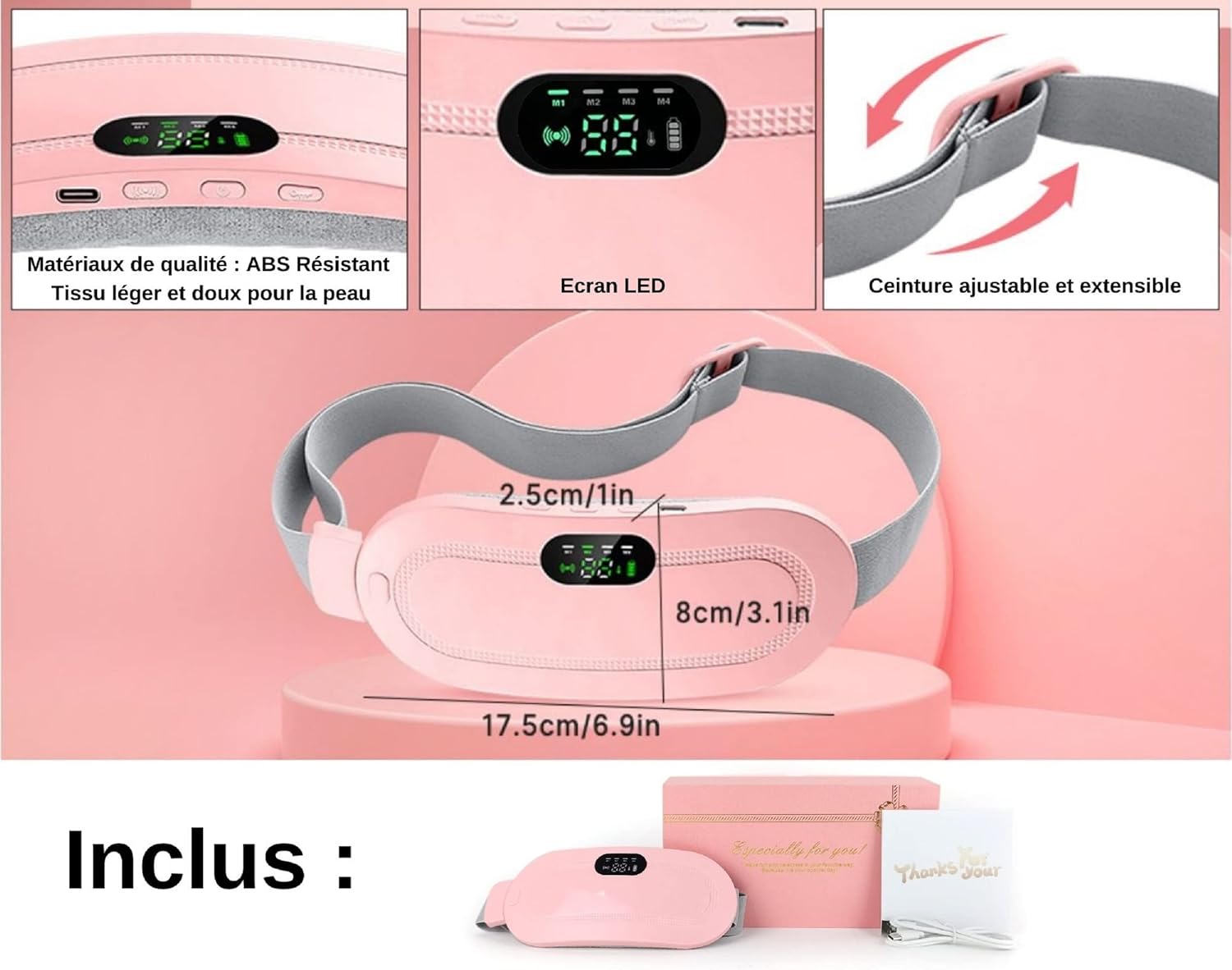 Portable Cordless Heating Pad Waist Belt - Image 10