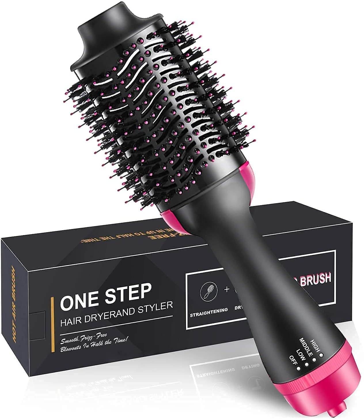 3 in 1 Hot Air Brush Hair Dryer and Styler Volumizer - Image 2