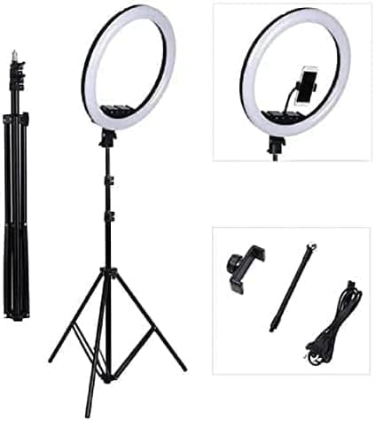 26cm LED Selfie Ring Light with Adjustable Tripod Stand - Image 2