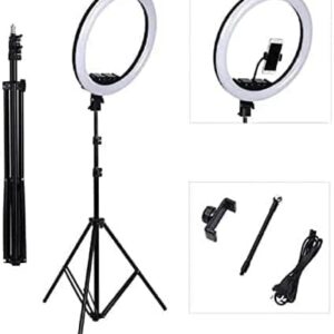 26cm LED Selfie Ring Light with Adjustable Tripod Stand