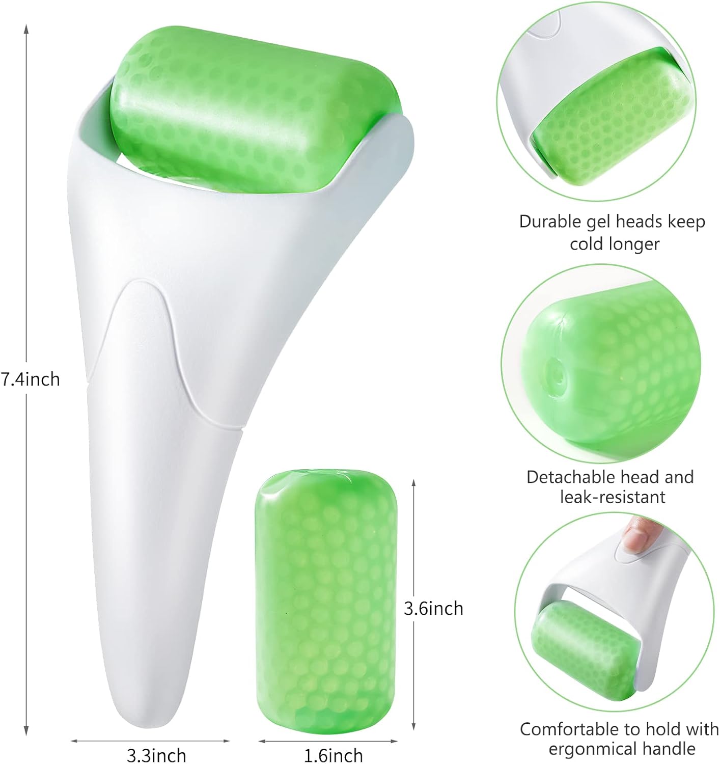 Reusable Ice Roller for Face and Eyes, Cooling Facial Massage Tool for Skincare - Image 4