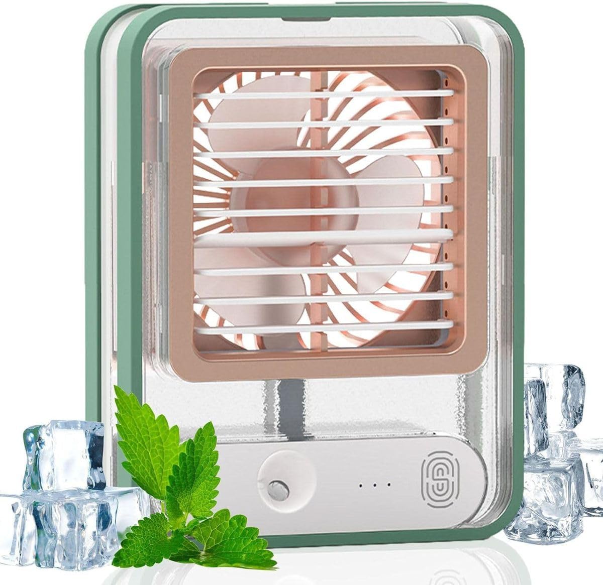 Portable Misting Desk Fan with LED Night Light - Image 2