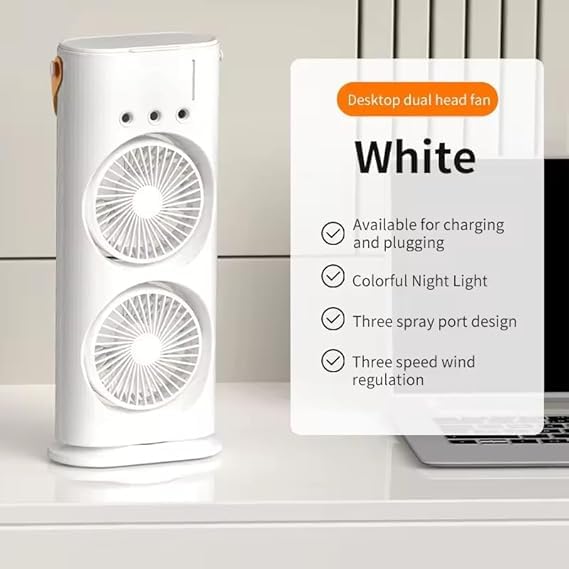 Portable Air Cooler Mini Fan with 3 Mist Spray Modes - Image 10