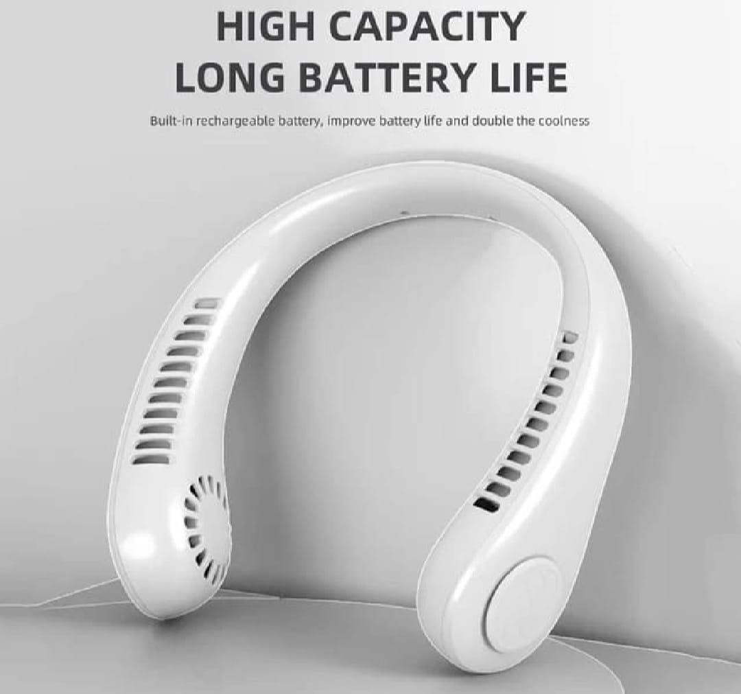 Portable Bladeless Neck Fan, Hands-Free Rechargeable Wearable Personal Fan - Image 3