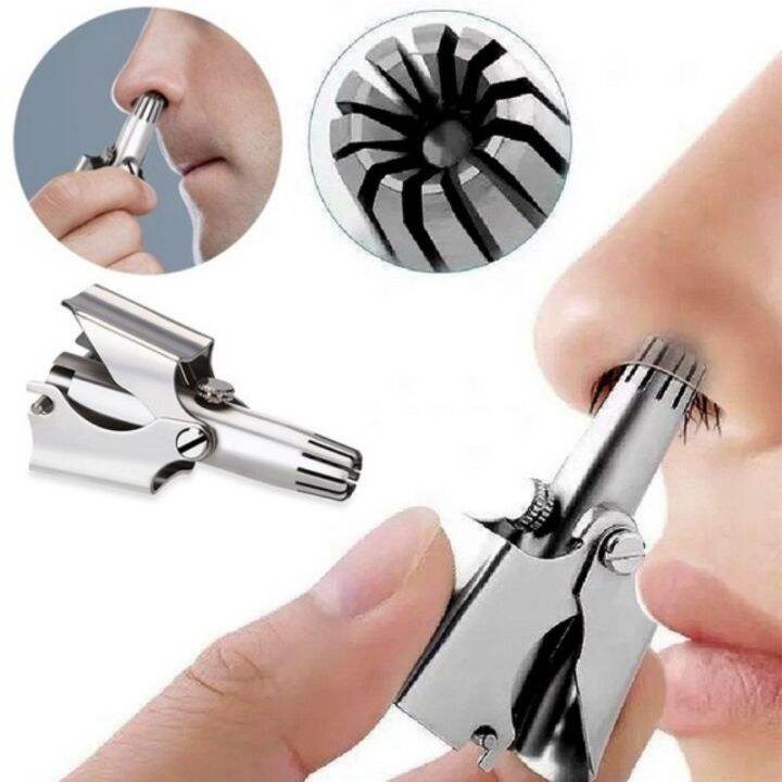 Stainless Steel Manual Nose & Ear Hair Trimmer - Image 4