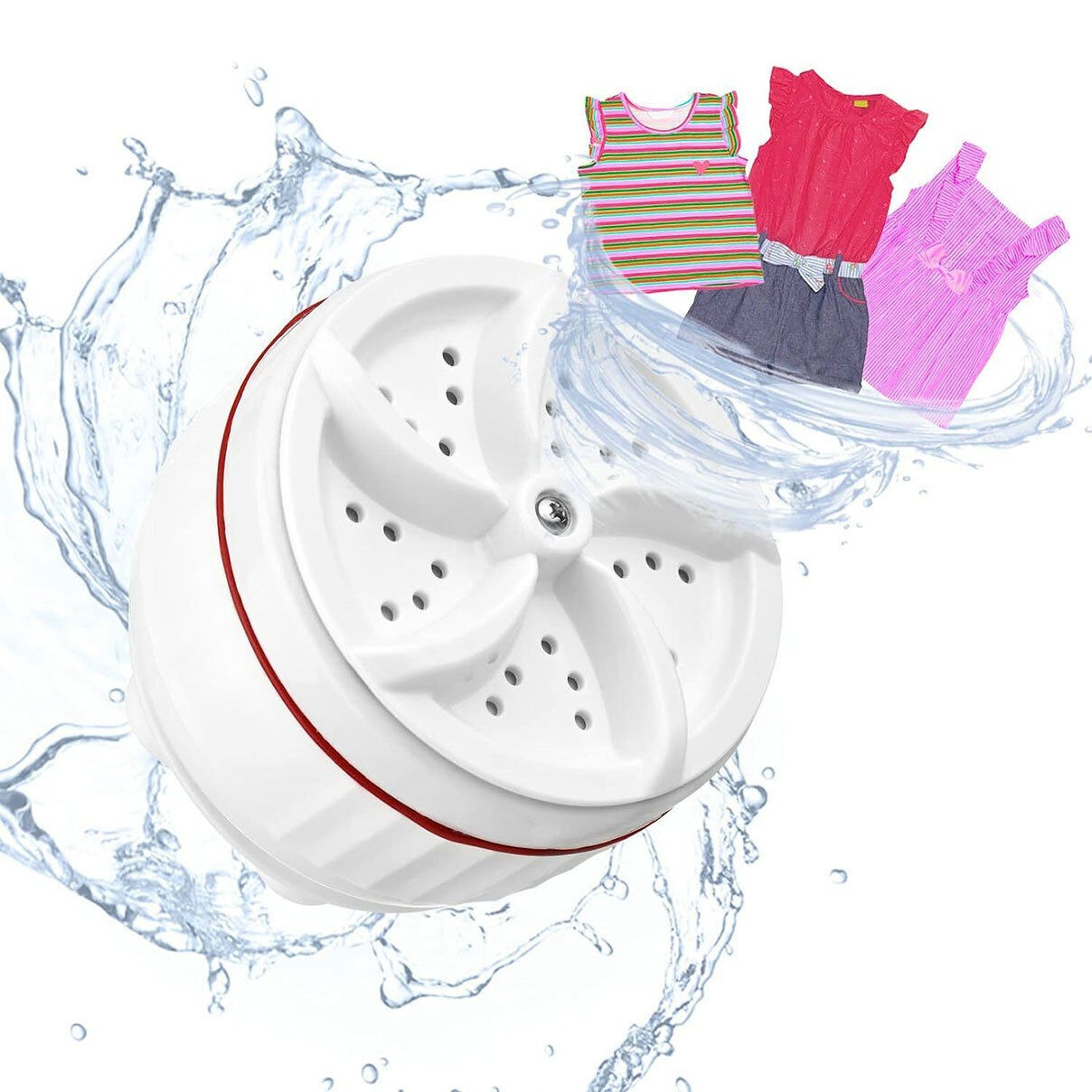 Portable Mini Turbo Washing Machine with USB Power - Image 8