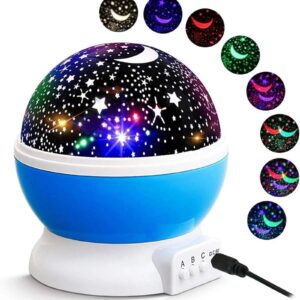 LED Galaxy Moon Lamp Starry Sky Rotating Projection