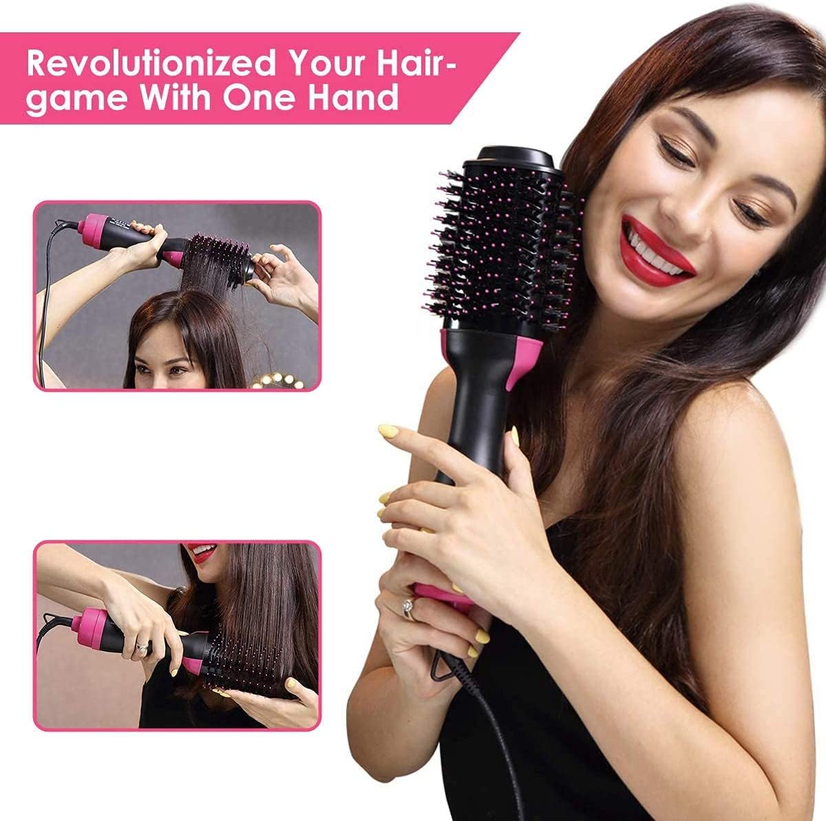 3 in 1 Hot Air Brush Hair Dryer and Styler Volumizer - Image 8