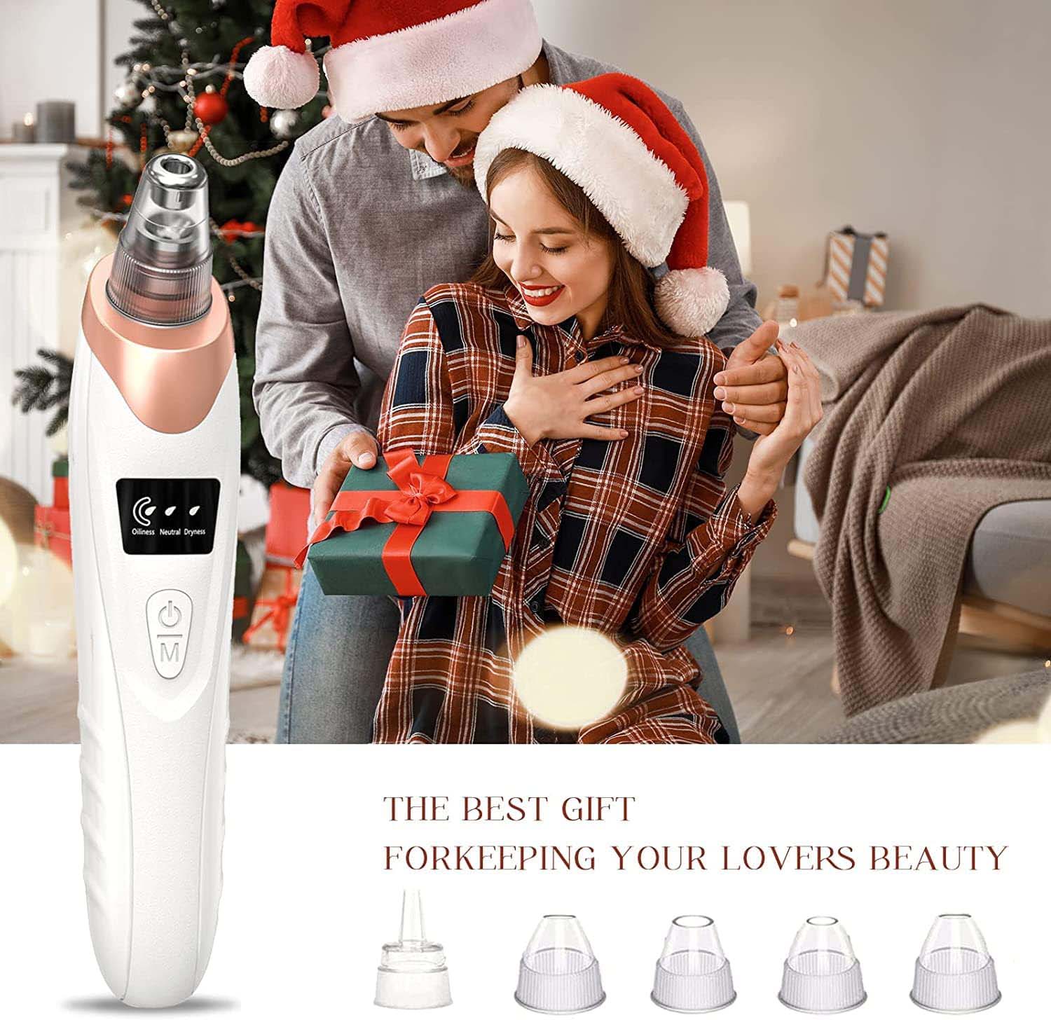 Rechargeable Electric Facial Cleansing Brush with 4 Interchangeable Brush Heads - Image 7