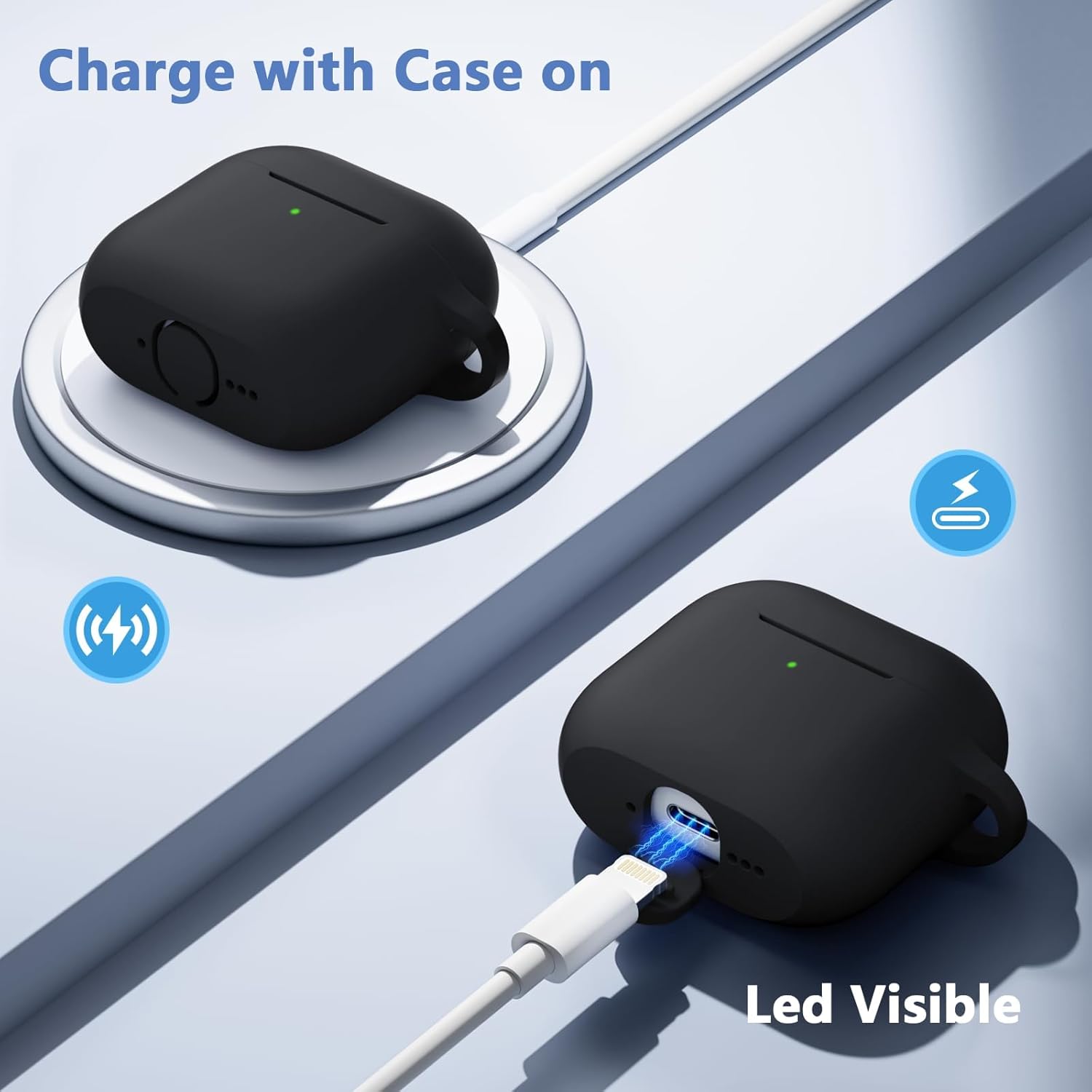Soft Silicone Earbuds Charging Case Cover - Image 2